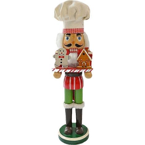 Voici une proposition de titre produit en français, optimisé pour le SEO et respectant la limite de 190 caractères :

Casse-Noisette en Bois 38cm – Soldat de Noël Élégant, Décoration de Maison Artisan (1/4)