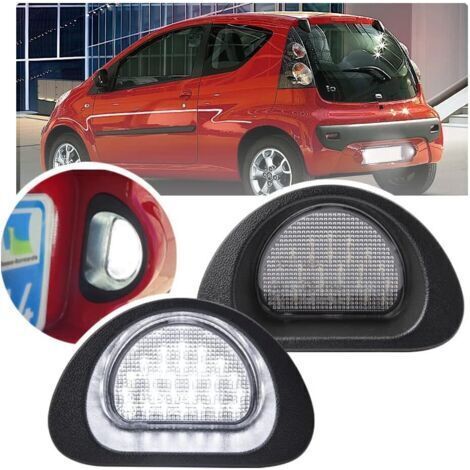 BARKBUSTERS 2 feux de plaque d'immatriculation à LED pour Peugeot 107 MK1 2005-2014 et Citroën C1 2005-2014 (1/4)