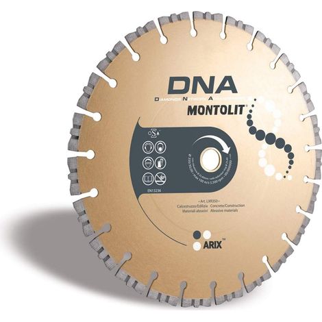 DISCO DIAMANTATO 300 MM MONTOLIT DNA LXR300 PER CALCESTRUZZO EDILIZIA MATERIALI ABRASIVI GRANITO