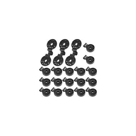 50PCS Clip de Tissu d'ombrage de Fixation pour Brise Vue Clip spécial avec œillet Fixation Brise Vue occultant Toile clôture toile coupe-vent, filet coupe-vent, filet d'ombrage, attaché et suspendu （n (1/5)
