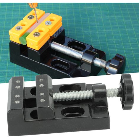 Mini Étau de Précision pour Atelier - Étau de Bureau Compact et Robuste pour Travaux Manuels et Professionnels - Outil de Fixation Polyvalent-KZQ (1/5)