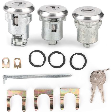 Kit Verrou Serrure Porte Coffre Clé 654394765282 Remplacement Compatible Chevelle (1/5)