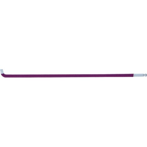 Clé Allen à tête sphérique KS Tools, XL, 2,5 mm, coudée à 108 (1/4)