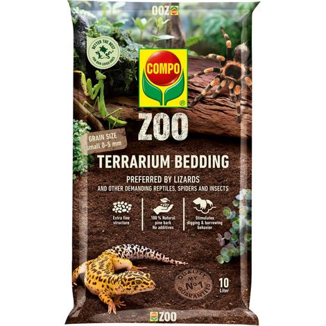 Terriccio Compo ZOO Lettiera per Terrari di Rettili uso professionale, da 10 litri -Taglia S (1/5)