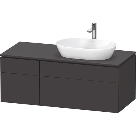 Duravit L-Cube Meuble sous-lavabo en console suspendu, avec plan