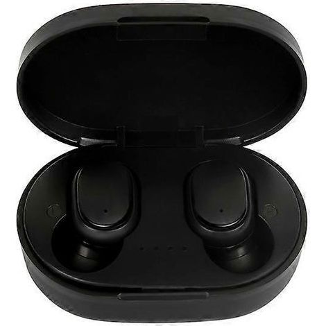 Casque audio A6S compatible Bluetooth Écouteurs sans fil TWS Macaron compatibles Bluetooth 5.2, noirs (1/5)