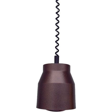Lampe chauffante infrarouge suspendue, finition cuivrée noir, 250 W, 220 V - MONO