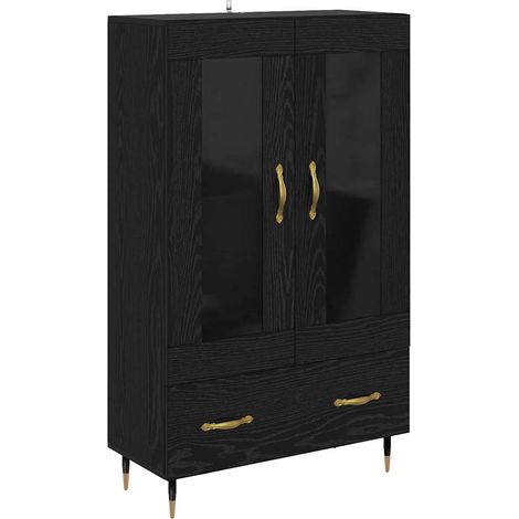 Alacena Roble Negro 69,5 x 31 x 115 cm Madera contrachapada vidaXL (1/5)