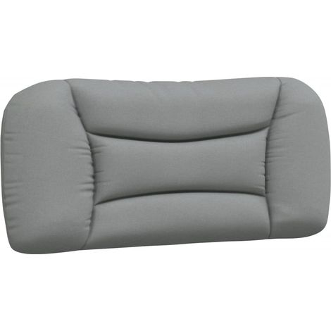 Maison Exclusive - Coussin de tête de lit Hvar gris clair 90 cm tissu (1/5)