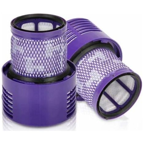 FENOPLASTICA2 Paquet Lavables Réutilisables Filtre de Remplacement pour Dyson V10 Cyclone Animal Absolute Motorhead Total Clean Pro Extra Aspirateur Sans Fil avec Brosse de nettoyage (1/5)
