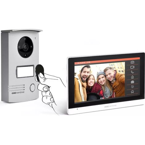 Scs Sentinel – Interphone vidéo filaire 7 pouces – Badges RFID – Vision nocturne – Platine de rue grand angle IP55 – Garantie 5 ans