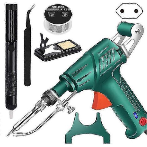 Kit 3 en 1 pour soudage, découpe et décapage - Chauffage rapide, ergonomique, idéal pour les débutants et le bricolage - Prise UE - Vert