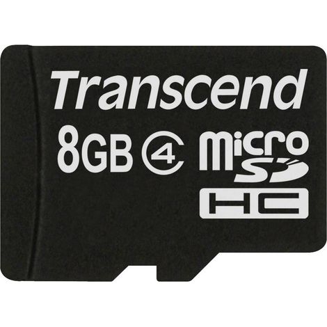 Carte microSDHC Transcend Standard 8 GB Class 4 (1/3)