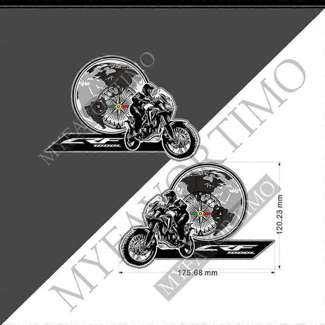 Sacoches latérales arrière autocollantes en aluminium pour Honda Africa Twin CRF1000L Adventure Sports (CFR 1000L, 120 mm) (1/5)