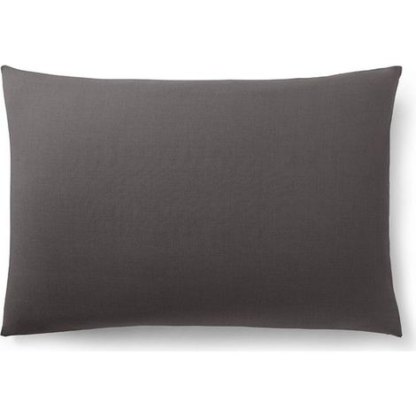 Taie d'oreiller - Prémium - 50 x 70 cm - 100% coton - Certifiée Oeko-Tex - Gris Ardoise (1/3)