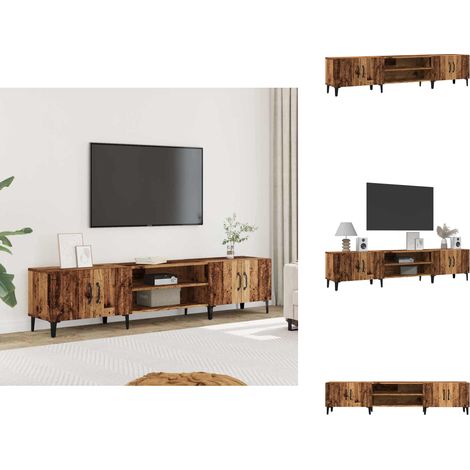 TV-Schrank Altholz-Optik 180x31,5x40 cm Holzwerkstoff - TV-Schrank - TV-Schränke - TV-Möbel - TV-Ständer (1/5)