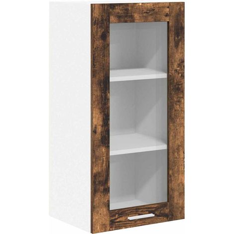 Mueble colgante con puerta Roble ahumado 40 x 31 x 80 cm vidaXL