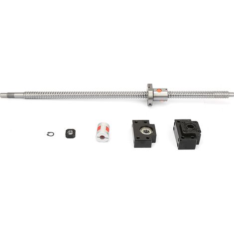 Vis à billes 500mm + écrou, support BK/BF12, accouplement 6.3510mm, kit complet pour CNC (1/5)