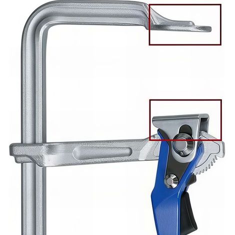 Ensemble de patins de protection plastique supérieur et inférieur pour serre joint ZU-G25L-30L12-40L12-50L12