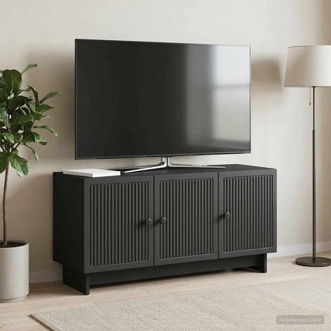 TV-Schränk Schwarz 99 x 34,5 x 50 cm Holzwerkstoff (1/5)