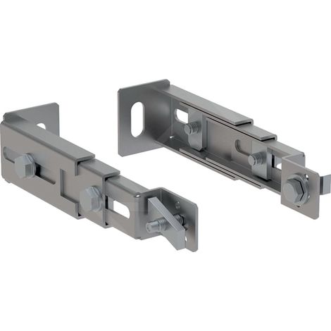 Kit de fixation pour bâtis-supports Geberit Duofix – Acier galvanisé – Profondeur réglable – 2 pièces de montage
