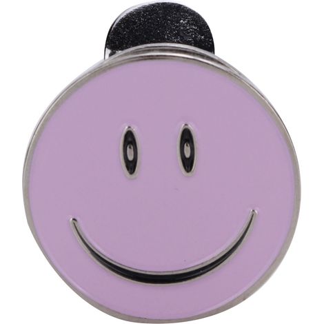 Pince Magnétique pour Casquette de Golf avec Marque-Balle Visage Souriant Violet (1/5)