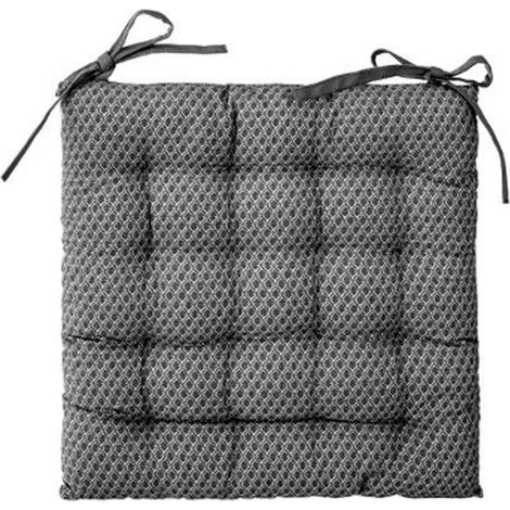 Galette de Chaise "Otto" 38x38cm Gris (1/3)