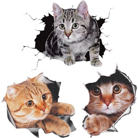 Car Sticker - Cat Animal Themed Stickers Car Wall Decoration (1/4)
