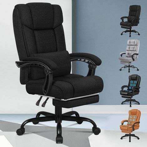 Bürostuhl Hochlehner 150Grad Netzgewebe Boss Schwarz Leinen BOSS Serie (1/5)