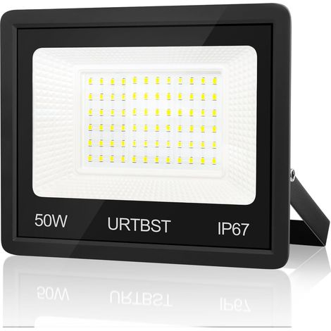 Projecteur LED Extérieur 50W,5000LM Projecteur LED IP67 Etanche Spot LED Extérieur,7000K Blanc Froid Projecteur Exterieur LED,Projecteur Extérieur Pour Cour,Jardin,Garage,Terrasse