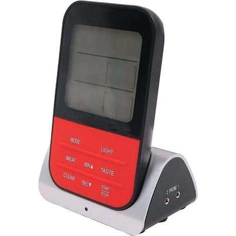 Termómetro de cocina inalámbrico con base magnética: alarma de temperatura para horno y barbacoa.