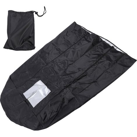 TOIVIZE-Housse pour étagère de panier de cuisson avec fenêtre visible résistant à l'eau et anti-poussière en 420D argenté (1/5)