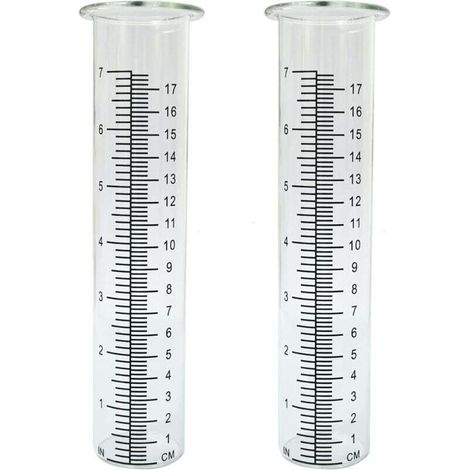 [JAMAIS UTILISÉ]7-Zoll-Ersatzrohr für Regenmesser aus Kunststoff, 8,25 x 2,25 x 1,75 Zoll, kältebeständig, rissbeständig, für den Außenbereich, Garten, Hof, Haus, 2