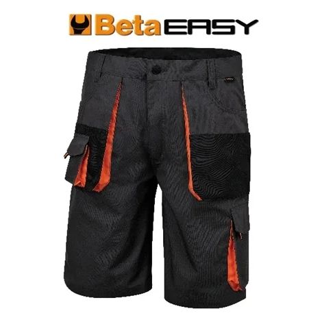 Bermuda jardinage fortlan beta easy canvas gris taille L