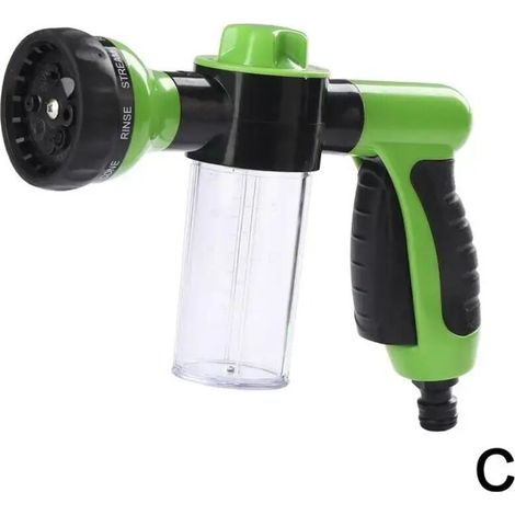 Pistolet de lavage à l'eau automatique - Nettoyage de voiture - 3 jets - Lance de mousse (1/5)