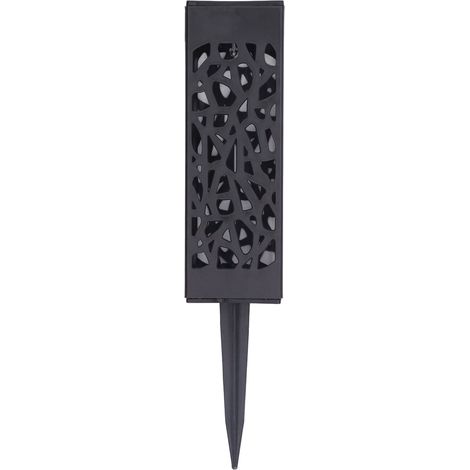 Lampe solaire décorative de jardin étanche, à économie d'énergie et à motif ajouré, lumière chaude. Éclairage paysager. Motif ajouré, lumière chaude. (1/5)