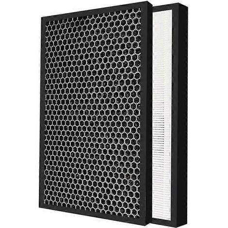 Filtre HEPA à charbon actif pour purificateur d'air Sharp FU-A80A FU-A80A-W