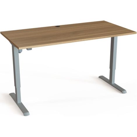 STIER Bureau électrique réglable en hauteur 501-33 160 x 80 cm noyer mélaminé 68-118 cm (1/3)