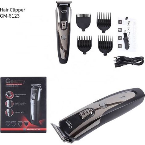 TRADE SHOP - Taglia Capelli Gm-6123 Elettrico Professionale Cordless Ricaricabile Trimmer - (1/5)