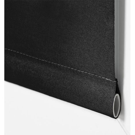 Store Enrouleur Occultant - Polyester Noir - Fixation Sans Perçage Jusqu'à 25 mm - Pour Fenêtres et Portes - 30 x 130 cm - 1 Pièce (1/5)