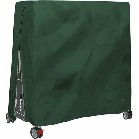 Housse de table de ping-pong imperméable, coupe-vent et anti-UV, avec fermeture éclair et cordon de serrage réglable pour