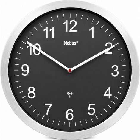 Horloge Murale Radio-pilotée analogique 45 cm XXL - Facile à Lire (1/5)