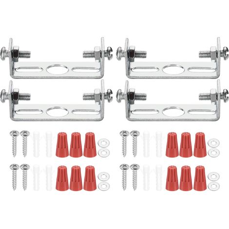 Kit de Support de Fixation Universel pour Luminaire, 45mm (1,77"), 4 Ensembles de Barre Transversale de Plafond avec Vis (1/5)