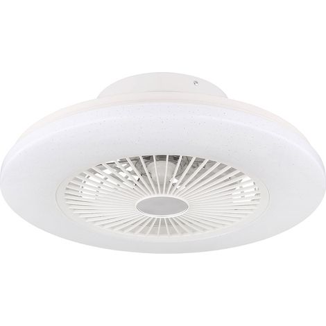 Ventilateur de plafond LED avec télécommande Effet étoile Circuit CCT dimmable Veilleuse Minuterie 3 niveaux (1/5)