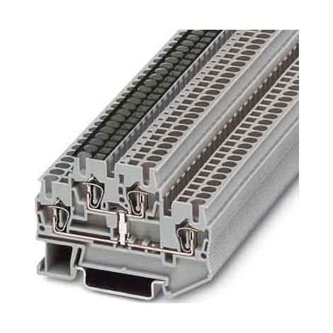 Sttb 2,5-PV - Bloque de bornes de dos niveles con interruptor de potencial, gris