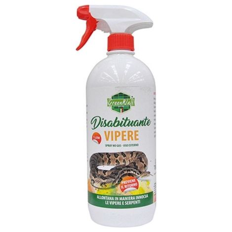 Greenwall 1 Lt disabituante spray per serpenti vipere rettili non velenoso per giardini garage terrazzi