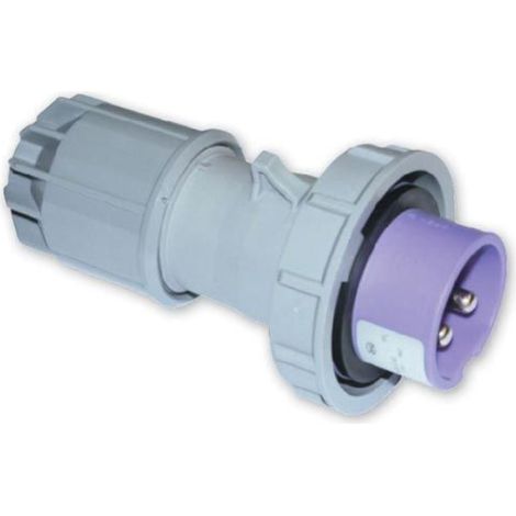 Spina per bassissima tensione, 24V, 2P, 16A, IP67, viola - Rosi 9171 (1/2)