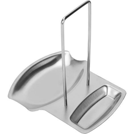 Étagère de Repos de Couvercle et de cuillère, Couvercle de Casserole en Acier Inoxydable (1/5)