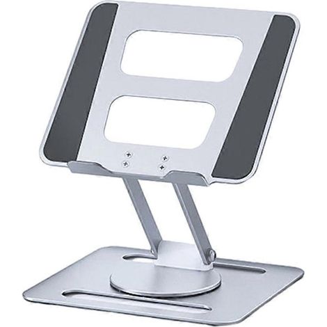 Faltbarer Laptopständer aus Aluminiumlegierung, um 360° drehbar, zusammenklappbar, für Tablets und Pads.