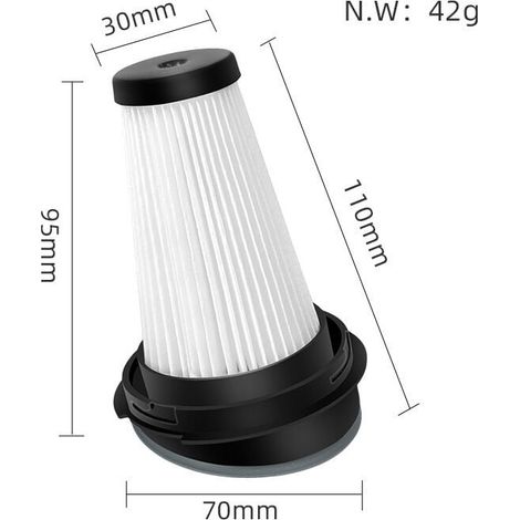 4er-Pack Ersatzfilter für Rowenta X-Pert 3.60 X-Pert 160 RH72xxx ZR005202 Akku-Staubsauger (1/3)